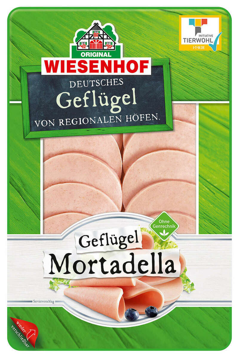 Bild 1 von WIESENHOF Geflügel-Mortadella oder -Jagdwurst