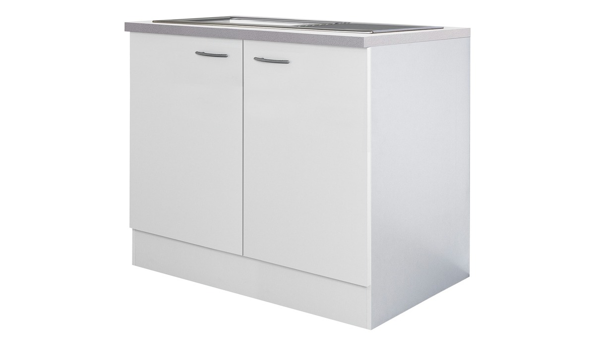 Bild 1 von Spülenschrank  Genk weiß Maße (cm): B: 100 H: 85 T: 60 Küche