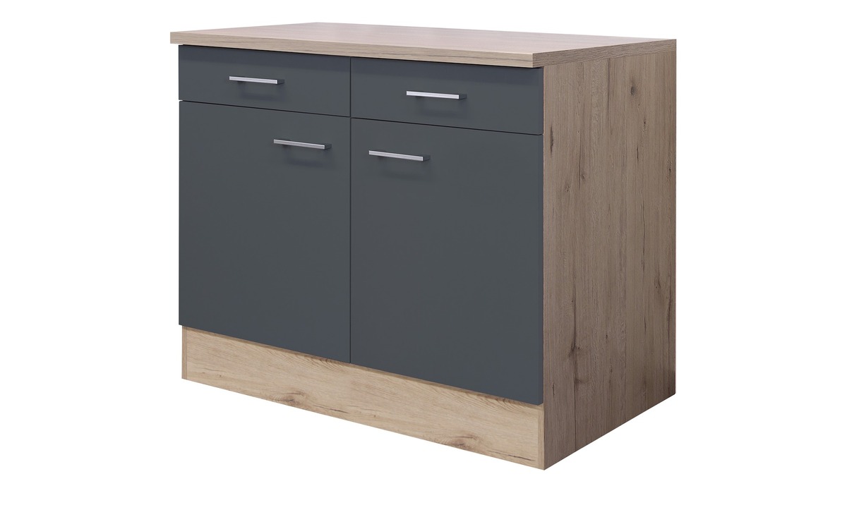 Bild 1 von Unterschrank  Spa grau Maße (cm): B: 100 H: 85 T: 60 Küche