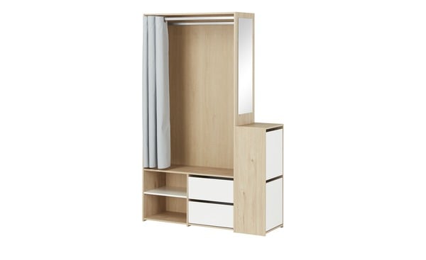 Bild 1 von Kompaktgarderobe  Tisaleo holzfarben Maße (cm): B: 128,1 H: 197,5 T: 40,25 Flur- & Dielenmöbel