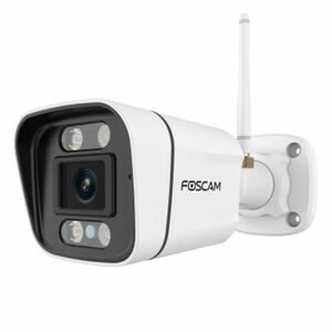 Foscam V5P WLAN Überwachungskamera Weiß 5MP (3072x1728), Dual-Band WLAN, Integrierter Scheinwerfer und Sirene