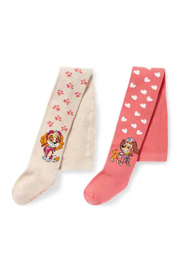 Bild 1 von C&A Multipack 2er-Paw Patrol-Strumpfhose mit Motiv, Pink, Größe: 98-104