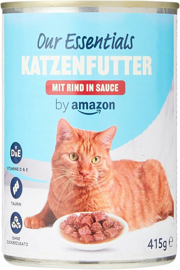 Bild 1 von by Amazon Katzen Nassfutter Häppchen mit Rind in Sauce, 415g, 1er-Pack