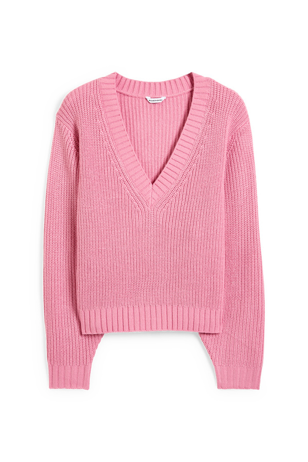 Bild 1 von C&A CLOCKHOUSE-Pullover mit V-Ausschnitt, Pink, Größe: XL