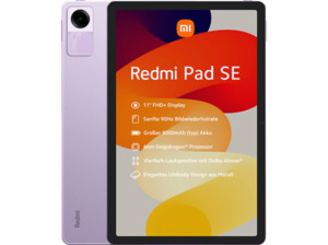 XIAOMI Redmi Pad SE, Tablet, 128 GB, 11 Zoll, Lavender Purple