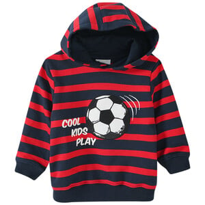 Jungen Hoodie mit Fußball-Applikation