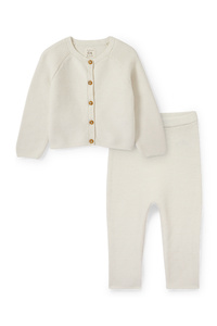 C&A Baby-Outfit-2 teilig, Weiß, Größe: 56