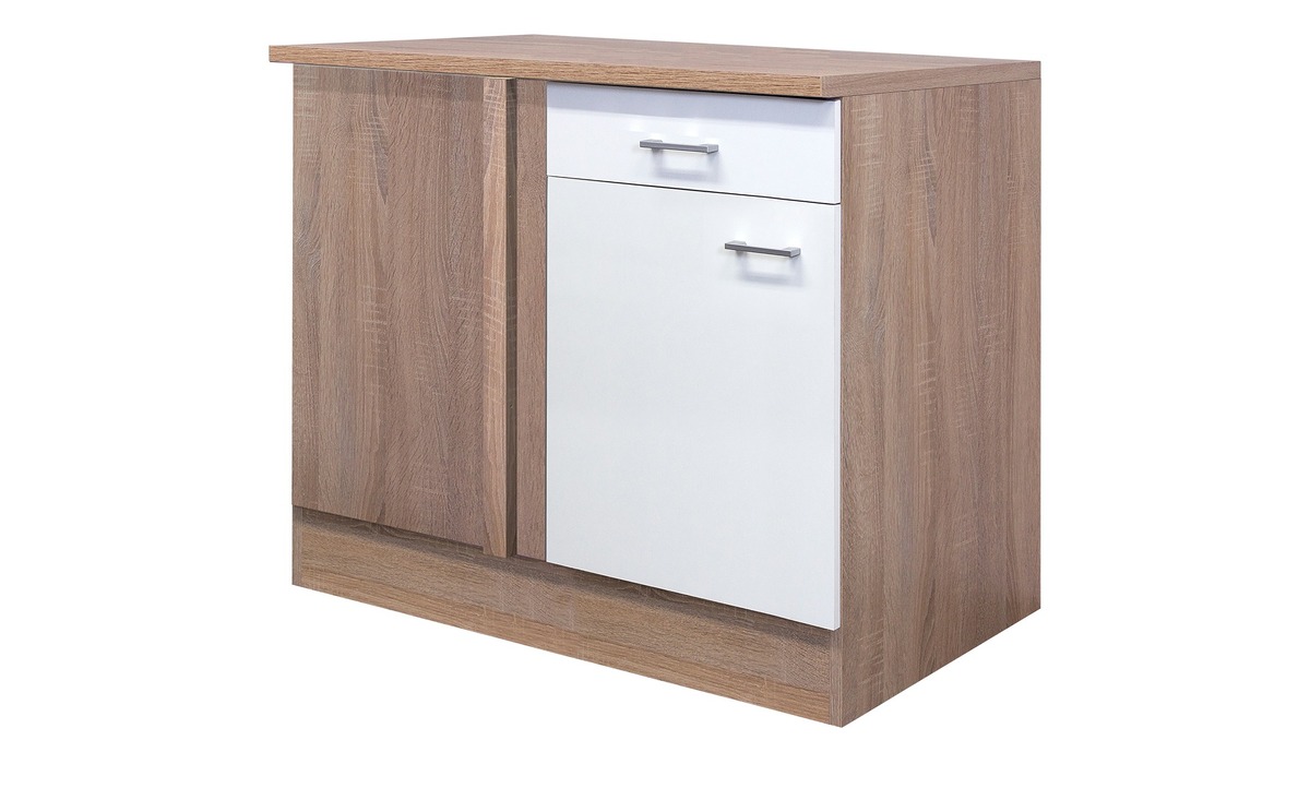 Bild 1 von Eck-Unterschrank  Mol holzfarben Maße (cm): B: 110 H: 85 T: 60 Küche