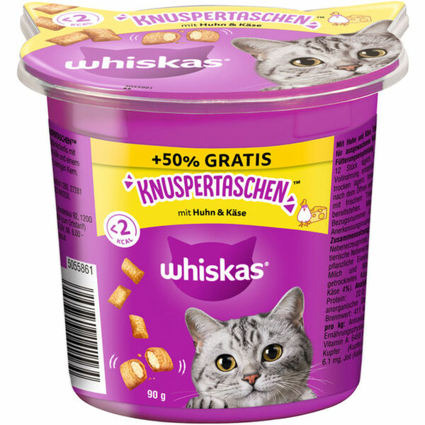 Bild 1 von Whiskas Knuspertaschen mit Huhn und Käse