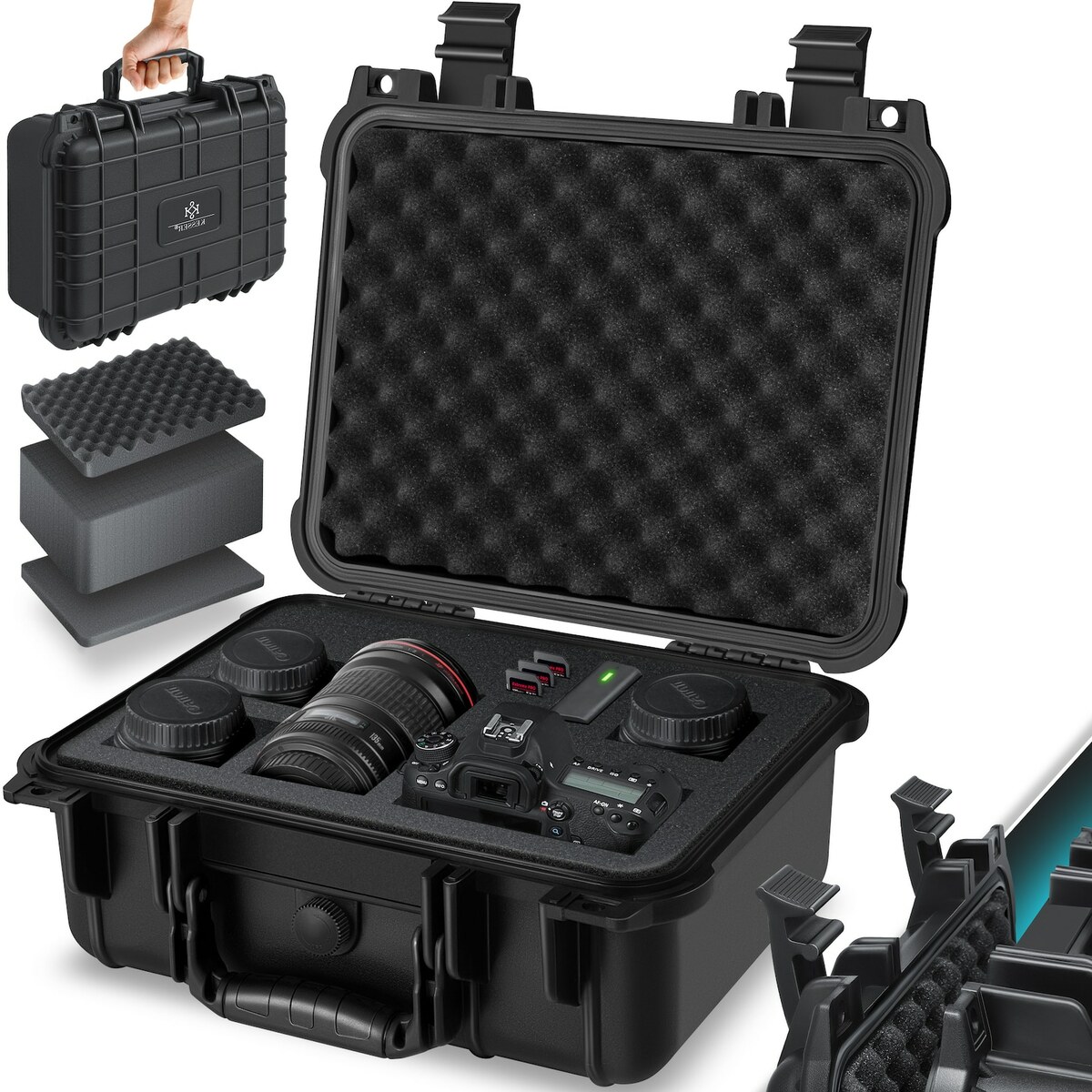 Bild 1 von KESSER®  Fotokoffer Kamerakoffer Transportkoffer Schutzkoffer Kamera Schaumstoff