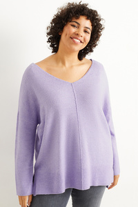 C&A Pullover, Lila, Größe: 50