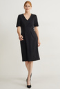 Bild 1 von C&A Kleid mit V-Ausschnitt, Schwarz, Größe: XS