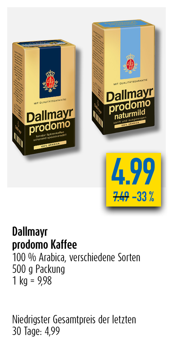 Bild 1 von Dallmayr Kaffee