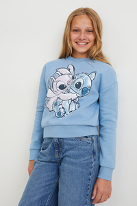C&A Lilo & Stitch-Sweatshirt, Blau, Größe: 176