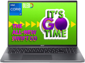ACER Swift Go (SFG16-71-78CN), Notebook mit 16 Zoll Display, Intel® Core™ i7 Prozessor, GB RAM, 512 SSD, Intel Iris Xe Grafik, Steel Gray