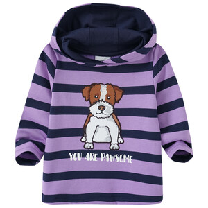 Mädchen Hoodie mit Hunde-Applikation