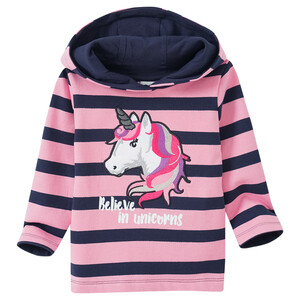 Mädchen Hoodie mit Einhorn-Applikation