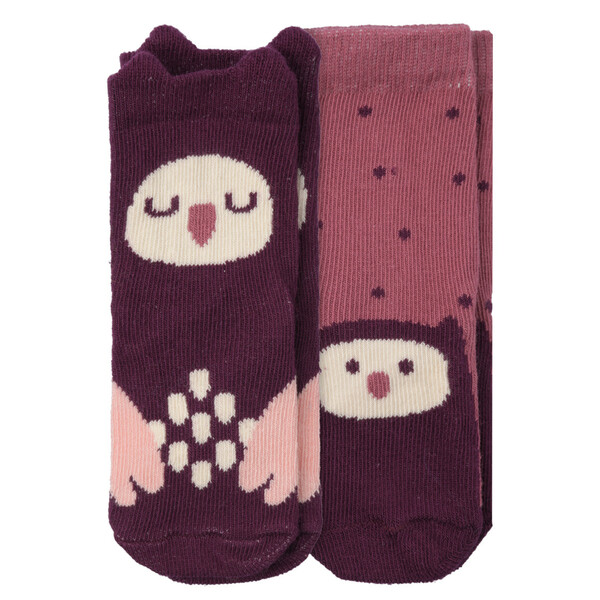 Bild 1 von 2 Paar Newborn Socken mit Eulen-Motiven