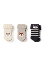 Bild 1 von C&A Multipack 3er-Eichhörnchen und Waschbär-Erstlings-Socken, Beige, Größe: 12-13