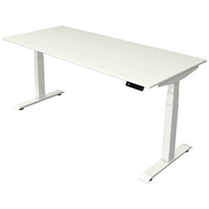 Kerkmann Move 4 elektrisch höhenverstellbarer Schreibtisch weiß rechteckig, T-Fuß-Gestell weiß 180,0 x 80,0 cm