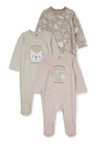 Bild 1 von C&A Multipack 3er-Baby-Schlafanzug, Beige, Größe: 68