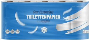by Amazon Toilettenpapier 3-lagig, 200 Blatt, 10 Rollen, 1er-Pack
