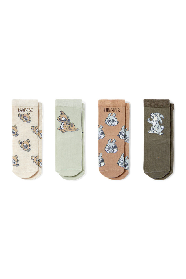 Bild 1 von C&A Multipack 4er-Bambi-Baby-Socken mit Motiv, Beige, Größe: 21-23