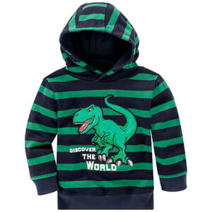 Jungen Hoodie mit Dino-Applikation