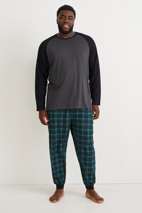 C&A Pyjama, Schwarz, Größe: 5XL