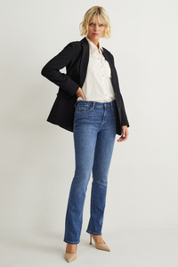 C&A Bootcut Jeans-Mid Waist-LYCRA®, Blau, Größe: 40