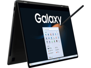 SAMSUNG Galaxy Book3 Pro 360°, Notebook mit 16 Zoll Display, Intel® Core™ i5 Prozessor, 8 GB RAM, 512 SSD, Iris® Xe, Schwarz