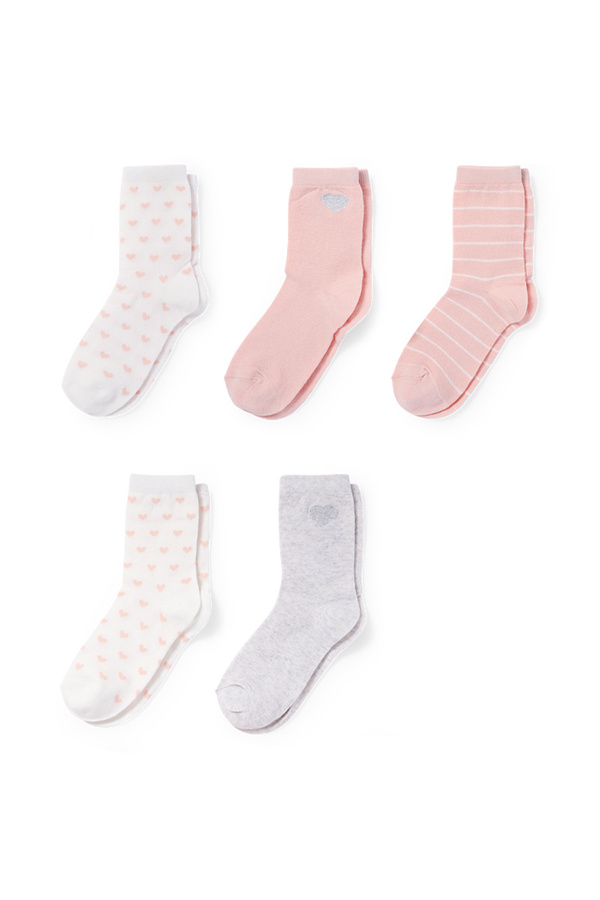 Bild 1 von C&A Multipack 5er-Socken, Rosa, Größe: 34-36