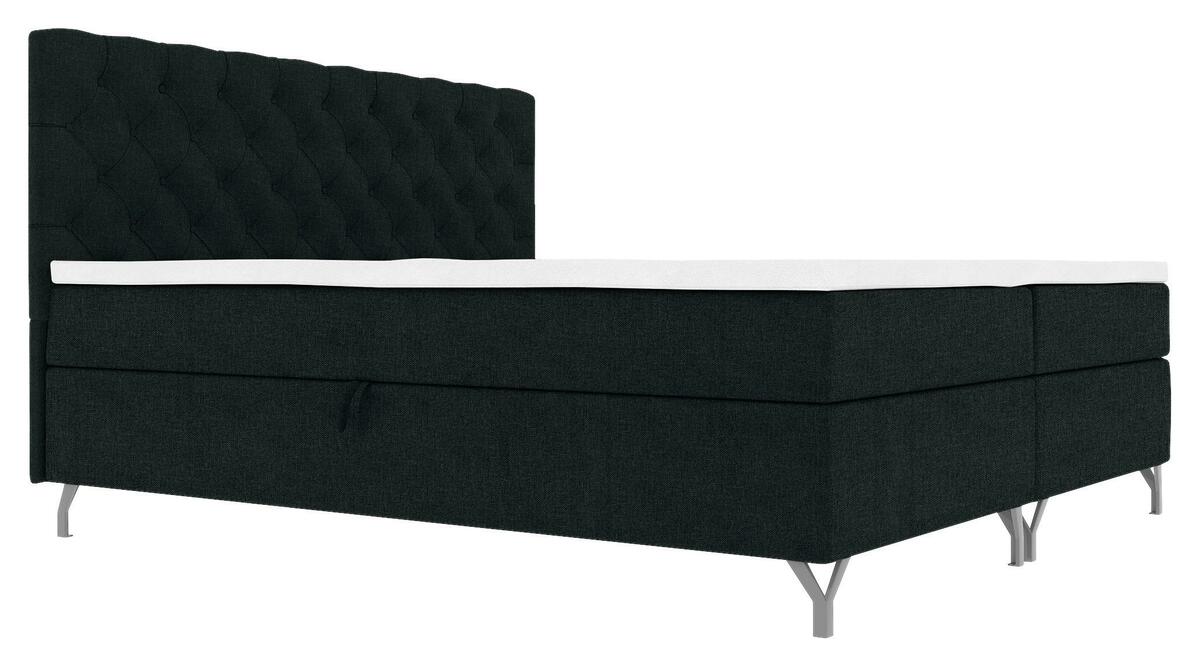 Bild 1 von Boxbett Chester in Schwarz ca. 140x200cm