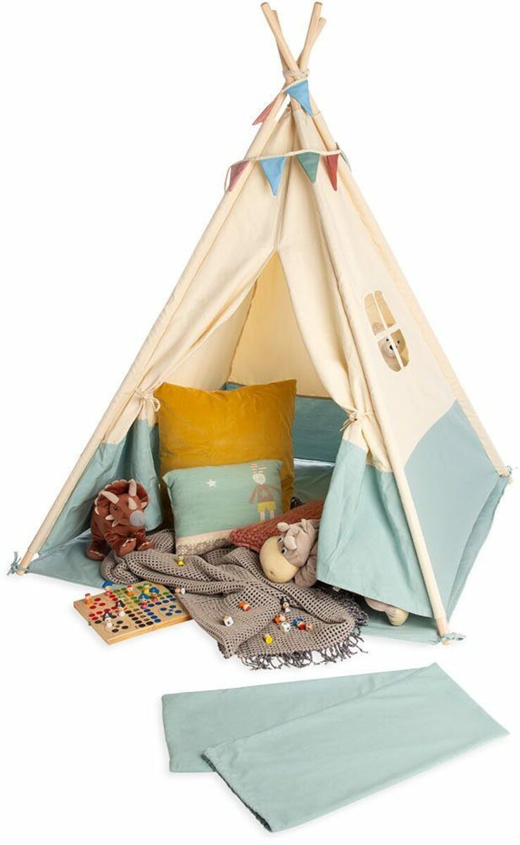 Bild 1 von Pinolino® Spielzelt Tipi Yuma mit Zeltstangen aus Holz