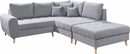 Bild 3 von ED EXCITING DESIGN Ecksofa Alice, Set, mit Hocker, Rückenkissen, Zierkissen, frei im Raum stellbar