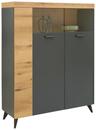 Bild 1 von Highboard in Anthrazit/Eichefarben