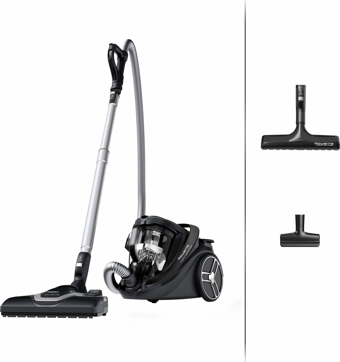 Bild 1 von Rowenta Bodenstaubsauger RO7935 Silence Force Cyclonic Parkett, 500 W, beutellos, mit nur 59 dB(A), 12 m Aktionsradius, Staubbehältervolumen 2,5 Liter