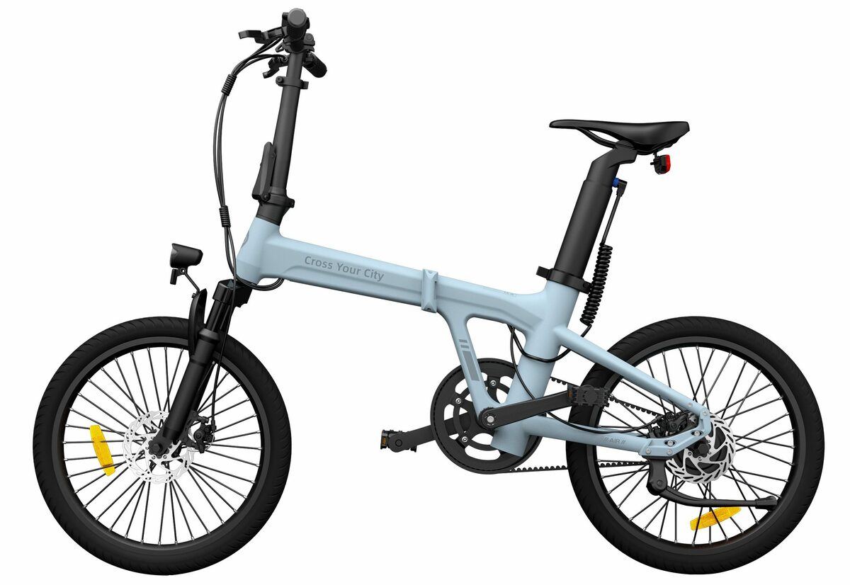 Bild 3 von ADO E-Bike 2× Air 20S E-Fahrrad Faltbar, klapprad Riemenantrieb,Citybike, 1 Gang, Hintermotor, +Fingerabdruck-Schloss, ebike Damen/Herren,StVZO mit Handyhalter