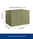 Bild 3 von Hörmann Berry-Gerätehaus Classic-S Typ 3, ca. B323,6/H219,4/T247,7 cm