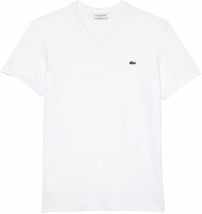 Lacoste V-Shirt (1-tlg) Iconisches Lacoste-Krokodil auf der Brust für ein stilvolles Statemen