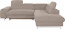 Bild 2 von COTTA Ecksofa Chef, Ecksofa, wahlweise mit Bettfunktion, Bodenfreiheit 12,5 cm, L-Form