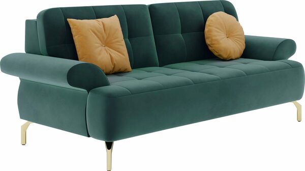 Bild 3 von sit&more 2,5-Sitzer Orient 1, inkl. 2 Zierkissen mit Strass-Stein, goldfarbene Metallfüße