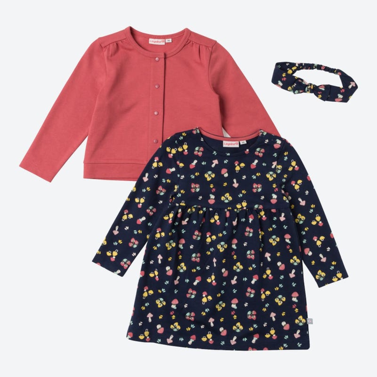 Bild 1 von Baby-Mädchen-Set mit Haarband, 3-teilig