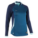 Bild 1 von Fussballtrikot langarm Slim-Schnitt Damen blau