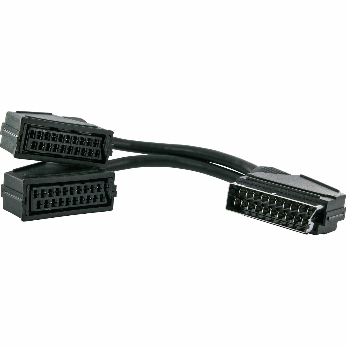 Bild 1 von Schwaiger SCART Y-Verteiler 21-polig 20 cm Schwarz