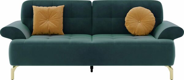 Bild 2 von sit&more 2,5-Sitzer Orient 1, inkl. 2 Zierkissen mit Strass-Stein, goldfarbene Metallfüße