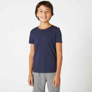 T-Shirt Kinder Baumwolle Basic 100 - marienblau