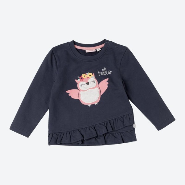 Bild 1 von Baby-Mädchen-Sweatshirt mit Rüschen