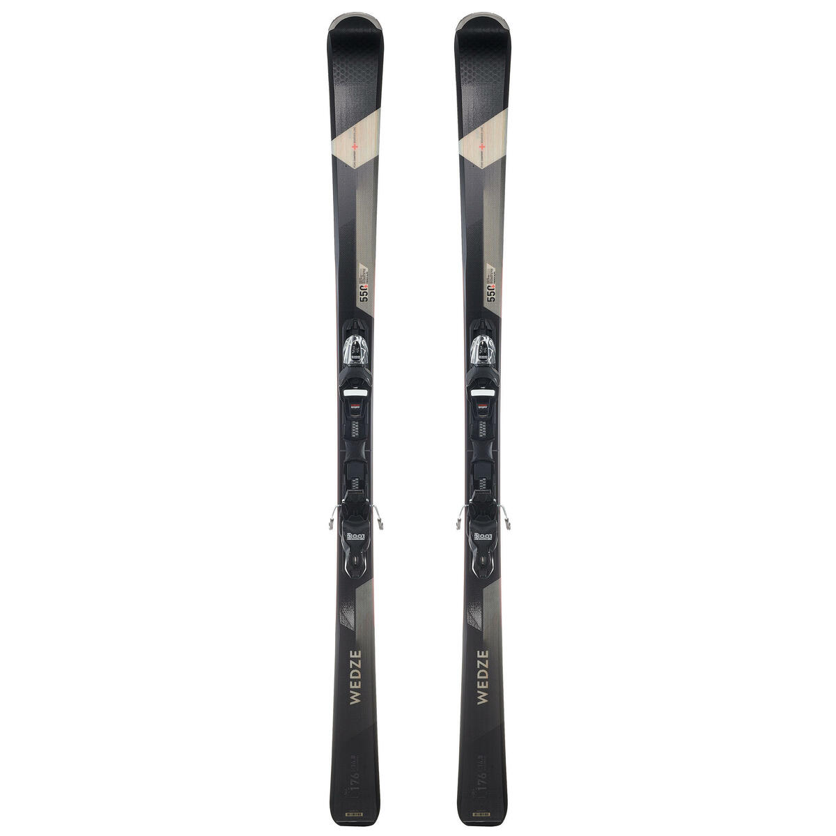 Bild 1 von Ski Herren mit Bindung Piste - Cross 550+ schwarz