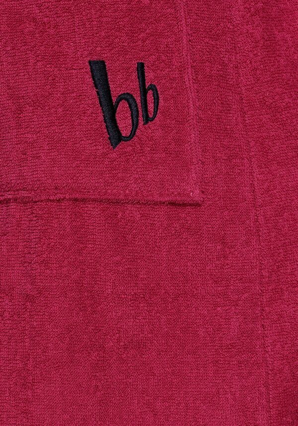 Bild 2 von Bruno Banani Unisex-Bademantel Robby, Langform, Baumwolle, Kapuze, Gürtel, Damen & Herren Bademäntel, lang, mit Taschen, S-3XL